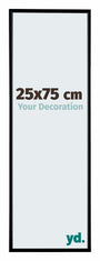 Evry Kunststoff Bilderrahmen 25x75cm Schwarz Matt Vorne Messe | Yourdecoration.de