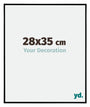 Evry Kunststoff Bilderrahmen 28x35cm Schwarz Matt Vorne Messe | Yourdecoration.de