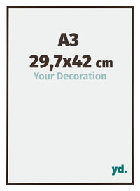 Evry Kunststoff Bilderrahmen 29-7x42cm A3 Antrazit Vorne Messe | Yourdecoration.de