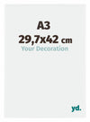 Evry Kunststoff Bilderrahmen 29 7x42cm A3 Weiss Hochglanz Vorne Messe | Yourdecoration.de