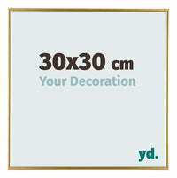 Evry Kunststoff Bilderrahmen 30x30cm Gold Vorne Messe | Yourdecoration.de