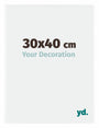 Evry Kunststoff Bilderrahmen 30x40cm Weiss Hochglanz Vorne Messe | Yourdecoration.de