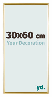 Evry Kunststoff Bilderrahmen 30x60cm Gold Vorne Messe | Yourdecoration.de