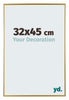 Evry Kunststoff Bilderrahmen 32x45cm Gold Vorne Messe | Yourdecoration.de