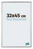 Evry Kunststoff Bilderrahmen 32x45cm Silber Vorne Messe | Yourdecoration.de