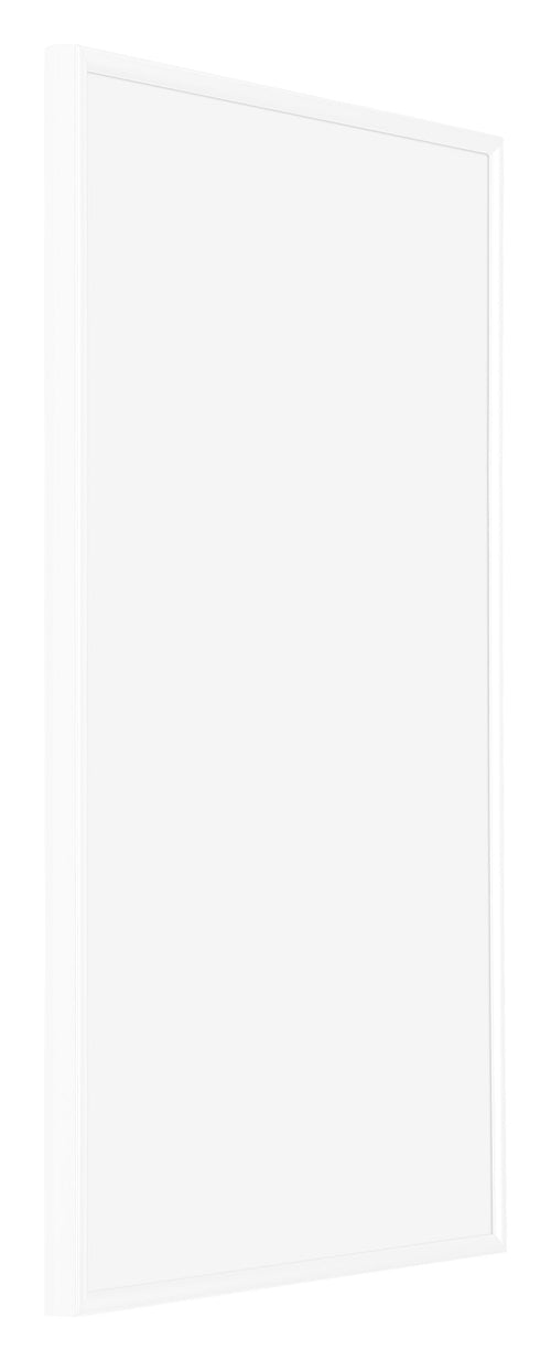 Evry Kunststoff Bilderrahmen 33x48cm Weiß Hochglanz Vorne Schrag | Yourdecoration.de