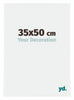 Evry Kunststoff Bilderrahmen 35x50cm Weiss Hochglanz Vorne Messe | Yourdecoration.de