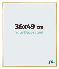 Evry Kunststoff Bilderrahmen 36x49cm Gold Vorne Messe | Yourdecoration.de