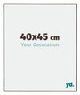 Evry Kunststoff Bilderrahmen 40x45cm Antrazit Vorne Messe | Yourdecoration.de