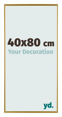 Evry Kunststoff Bilderrahmen 40x80cm Gold Vorne Messe | Yourdecoration.de