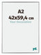 Evry Kunststoff Bilderrahmen 42x59 4cm A2 Silber Vorne Messe | Yourdecoration.de