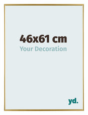 Evry Kunststoff Bilderrahmen 46x61cm Gold Vorne Messe | Yourdecoration.de