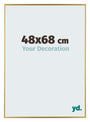 Evry Kunststoff Bilderrahmen 48x68cm Gold Vorne Messe | Yourdecoration.de