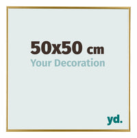 Evry Kunststoff Bilderrahmen 50x50cm Gold Vorne Messe | Yourdecoration.de