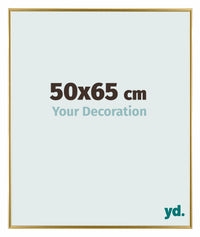 Evry Kunststoff Bilderrahmen 50x65cm Gold Vorne Messe | Yourdecoration.de