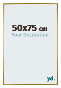 Evry Kunststoff Bilderrahmen 50x75cm Gold Vorne Messe | Yourdecoration.de