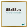 Evry Kunststoff Bilderrahmen 55x55cm Gold Vorne Messe | Yourdecoration.de