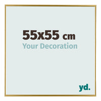 Evry Kunststoff Bilderrahmen 55x55cm Gold Vorne Messe | Yourdecoration.de