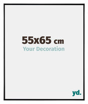 Evry Kunststoff Bilderrahmen 55x65cm Schwarz Hochglanz Vorne Messe | Yourdecoration.de