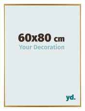 Evry Kunststoff Bilderrahmen 60x80cm Gold Vorne Messe | Yourdecoration.de