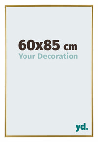Evry Kunststoff Bilderrahmen 60x85cm Gold Vorne Messe | Yourdecoration.de