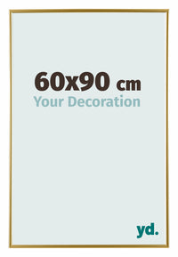 Evry Kunststoff Bilderrahmen 60x90cm Gold Vorne Messe | Yourdecoration.de