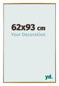 Evry Kunststoff Bilderrahmen 62x93cm Gold Vorne Messe | Yourdecoration.de