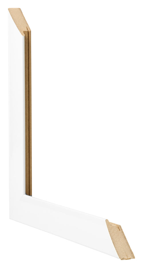 Bilderrahmen A4 - 21x29,7 cm - Weiß Hochglanz - MDF - Pisa
