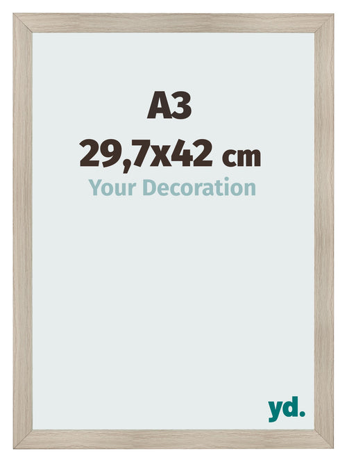 Bilderrahmen A3 - 29,7x42 cm - Eiche Hell - MDF - Pisa