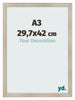 Bilderrahmen A3 - 29,7x42 cm - Eiche Hell - MDF - Pisa