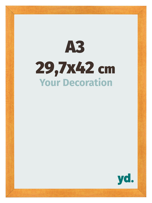 Bilderrahmen A3 - 29,7x42 cm - Orange - MDF - Pisa