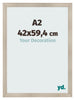 Bilderrahmen A2 - 42x59,4 cm - Eiche Hell - MDF - Pisa