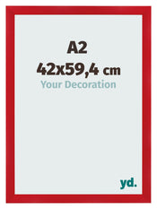 Bilderrahmen A2 - 42x59,4 cm - Rot - MDF - Pisa