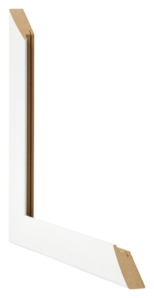 Bilderrahmen A2 - 42x59,4 cm - Weiß Gemasert - MDF - Pisa