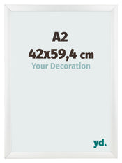 Bilderrahmen A2 - 42x59,4 cm - Weiß Hochglanz - MDF - Pisa
