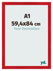 Bilderrahmen A1 - 59,4x84 cm - Rot - MDF - Pisa