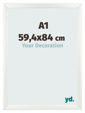 Bilderrahmen A1 - 59,4x84 cm - Weiß Gemasert - MDF - Pisa