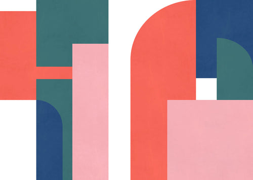 Fototapete Geometric Colours 350x250cm FLX7 032 | Yourdecoration.nl