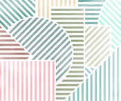 Fototapete Jeux de Lignes Bonbon 300x250cm FLX6 039 | Yourdecoration.nl