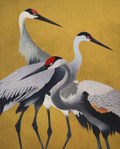 Fototapete Yellow Cranes 200x250cm Komar FLX4 053 | Yourdecoration.nl