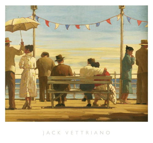 Jack Vettriano - The Pier Kunstdruk 72x67cm | Yourdecoration.nl
