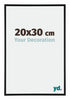Kent Aluminium Bilderrahmen 20x30cm Schwarz Matt Vorne Messe | Yourdecoration.de