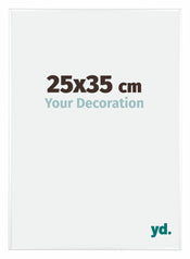 Kent Aluminium Bilderrahmen 25x35cm Weiss Hochglanz Vorne Messe | Yourdecoration.de