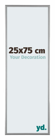 Kent Aluminium Bilderrahmen 25x75cm Platin Vorne Messe | Yourdecoration.de
