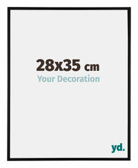 Kent Aluminium Bilderrahmen 28x35cm Schwarz Matt Vorne Messe | Yourdecoration.de