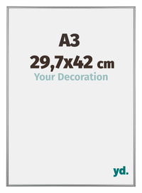 Kent Aluminium Bilderrahmen 29 7x42cm A3 Platin Vorne Messe | Yourdecoration.de