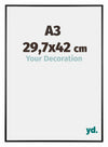 Kent Aluminium Bilderrahmen 29 7x42cm A3 Schwarz Hochglanz Vorne Messe | Yourdecoration.de