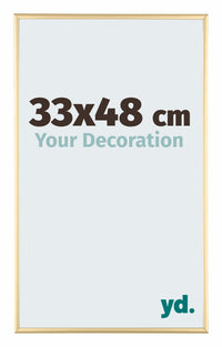 Kent Aluminium Bilderrahmen 33x48cm Gold Vorne Messe | Yourdecoration.de