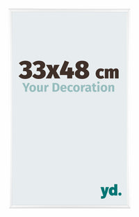 Kent Aluminium Bilderrahmen 33x48cm Weiss Hochglanz Vorne Messe | Yourdecoration.de
