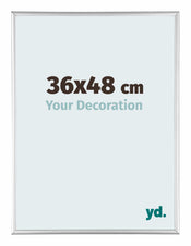 Kent Aluminium Bilderrahmen 36x48cm Silber Hochglanz Vorne Messe | Yourdecoration.de